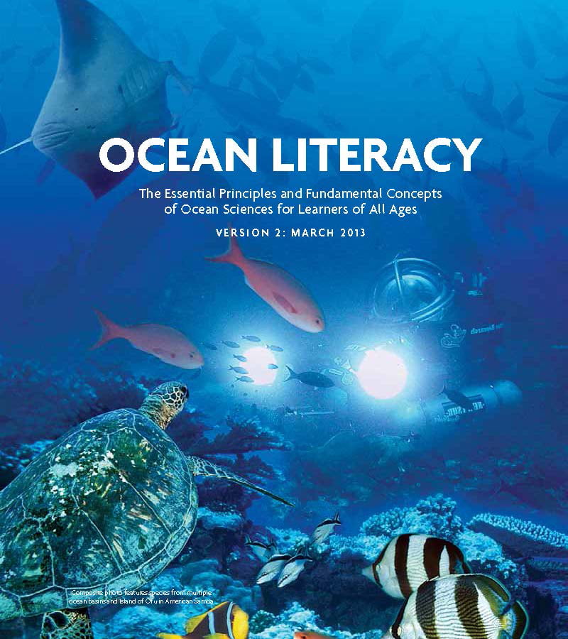 海洋リテラシー（Ocean Literacy）はガイドブックの表紙の画像